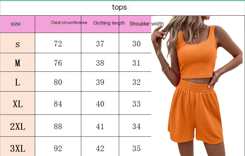 Conjunto informal de punto sin mangas