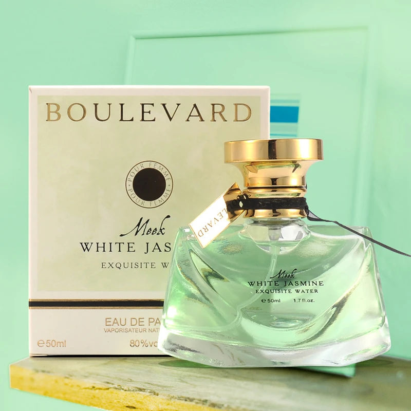 Perfume elegante romántico, con aroma a jazmín