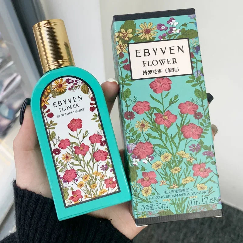 Perfume clásico de aroma a jazmín fresco