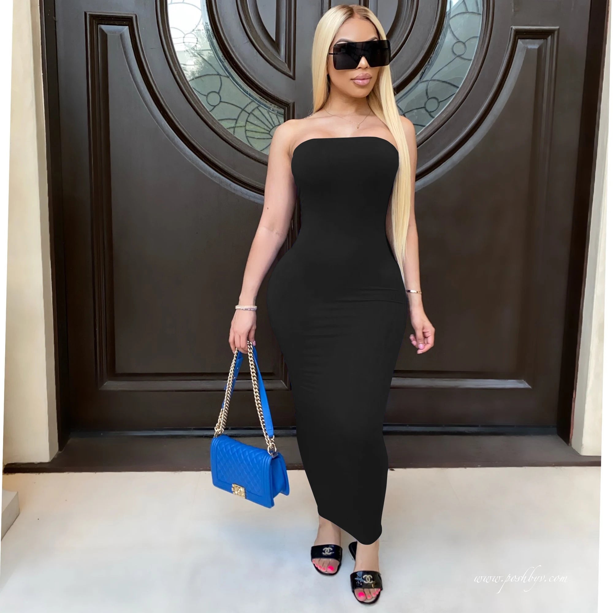 Vestido Bandeau estilo tubo