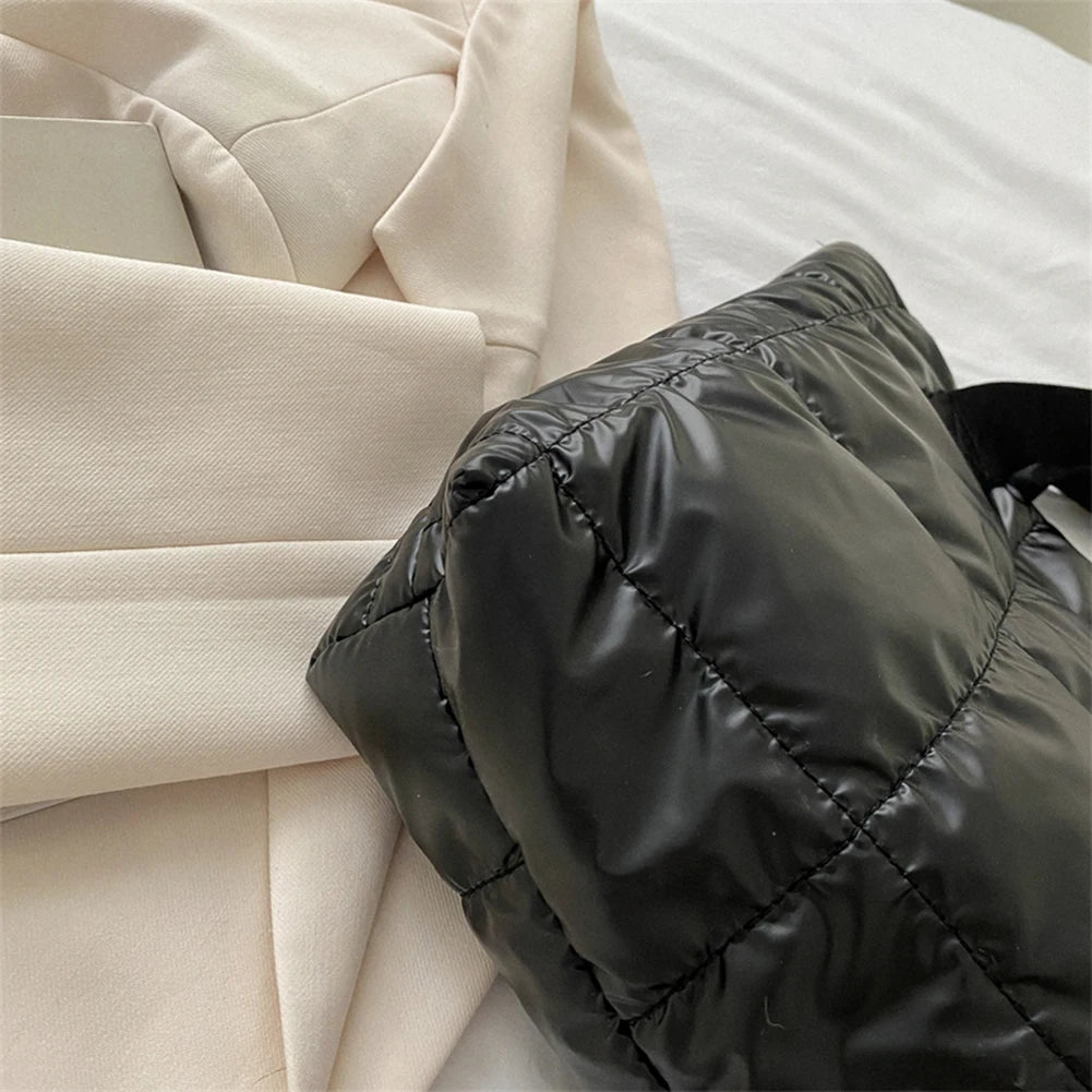 Bolso de mano, de gran capacidad, acolchado de algodón