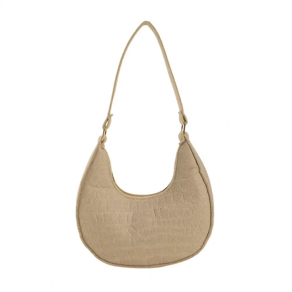 Bolso de hombro de fieltro de color liso