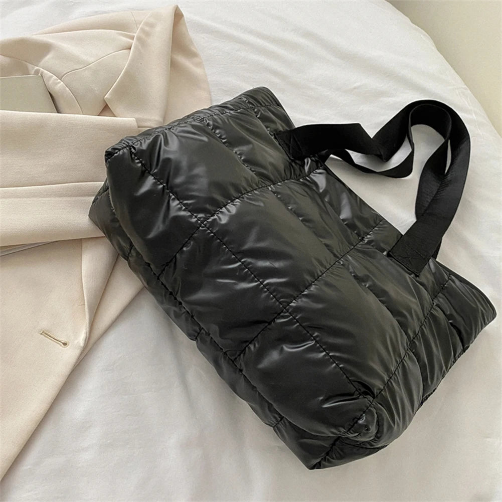 Bolso de mano, de gran capacidad, acolchado de algodón