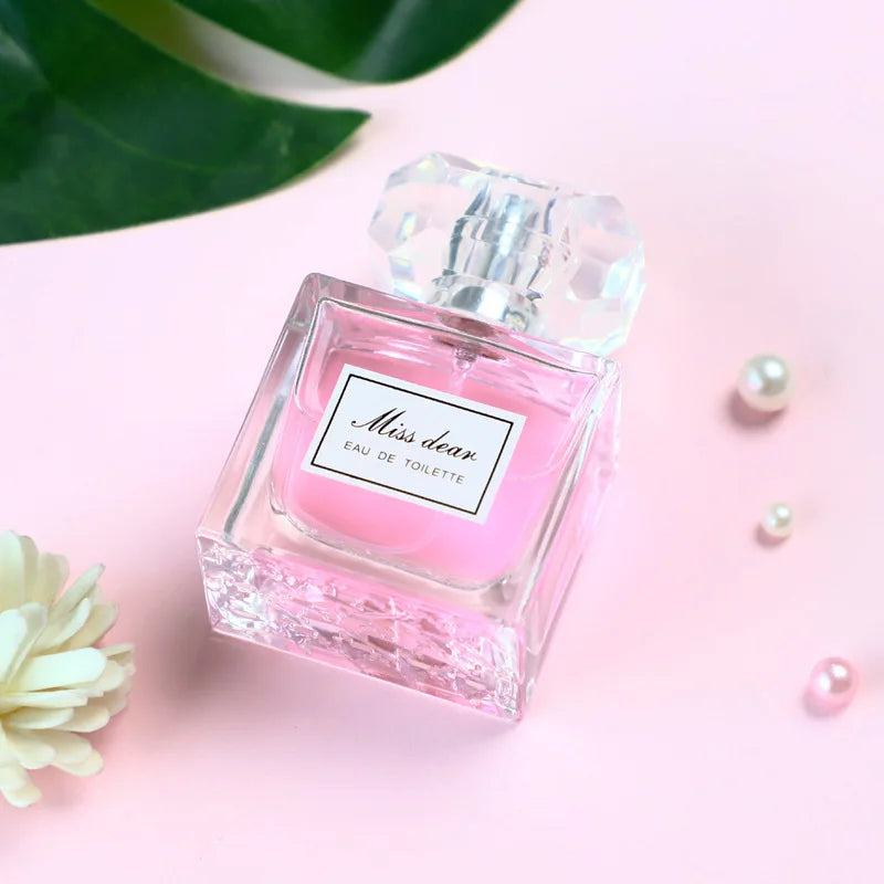 Perfume elegante romántico, con aroma a jazmín