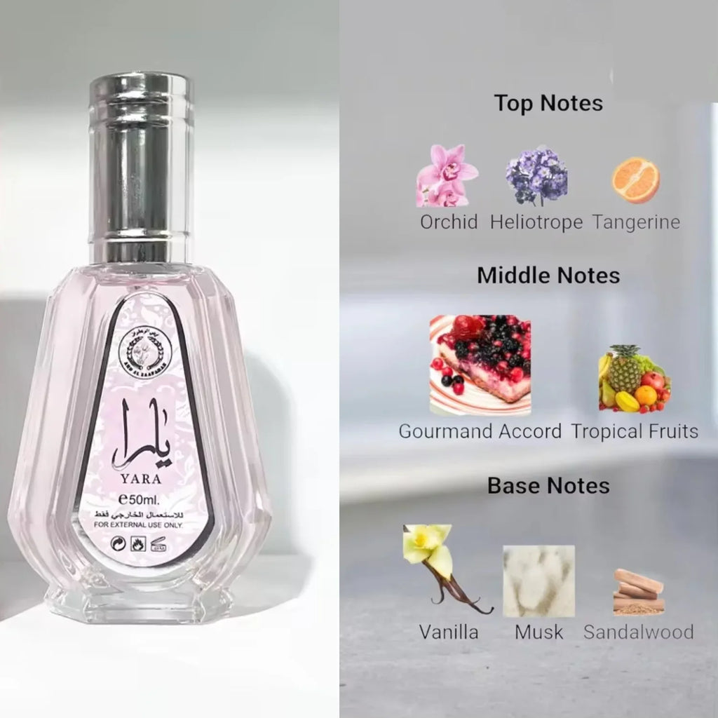 Perfume Árabe Yara  Rosa 50 Ml