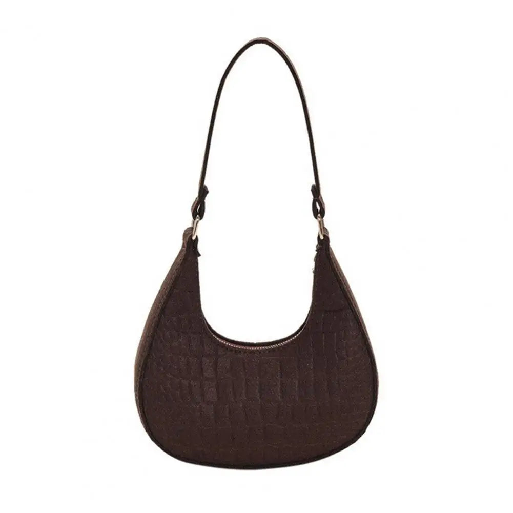 Bolso de hombro de fieltro de color liso