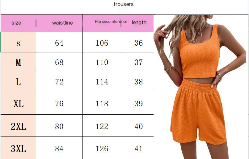 Conjunto informal de punto sin mangas